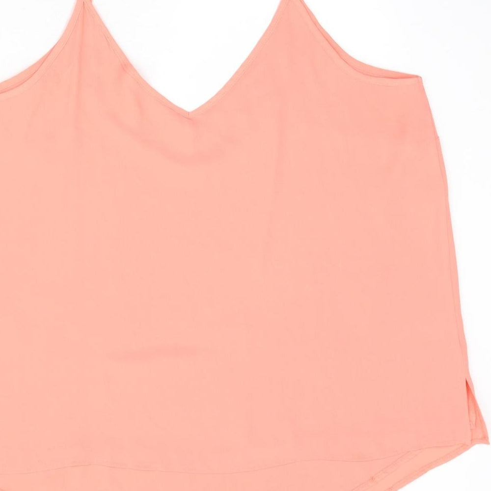 Very Womens Pink Polyester Camisole Tank Size 20 V-Neck