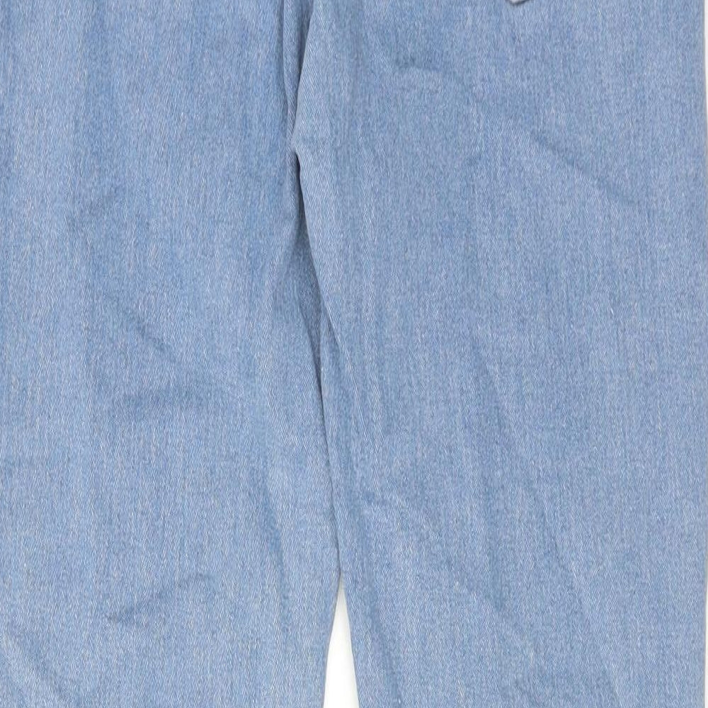 H&M Womens Blue Cotton Skinny Jeans Size 28 in Regular Zip