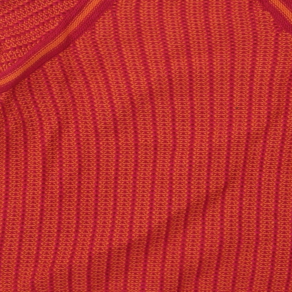 Marks & Spencer Womens Red Round Neck Acrylic Pullover Jumper Size 12