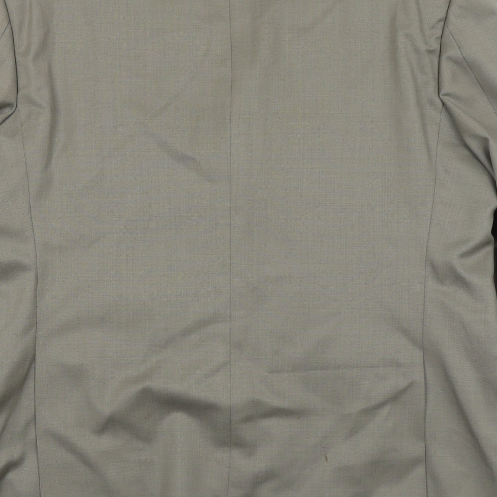 Marks & Spencer Mens Green Wool Jacket Suit Jacket Size 40 Regular