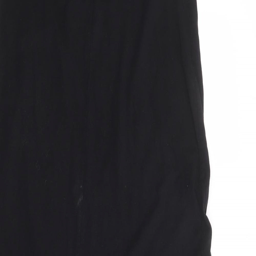 Mango Womens Black 100% Cotton Maxi Size XS Halter Tie