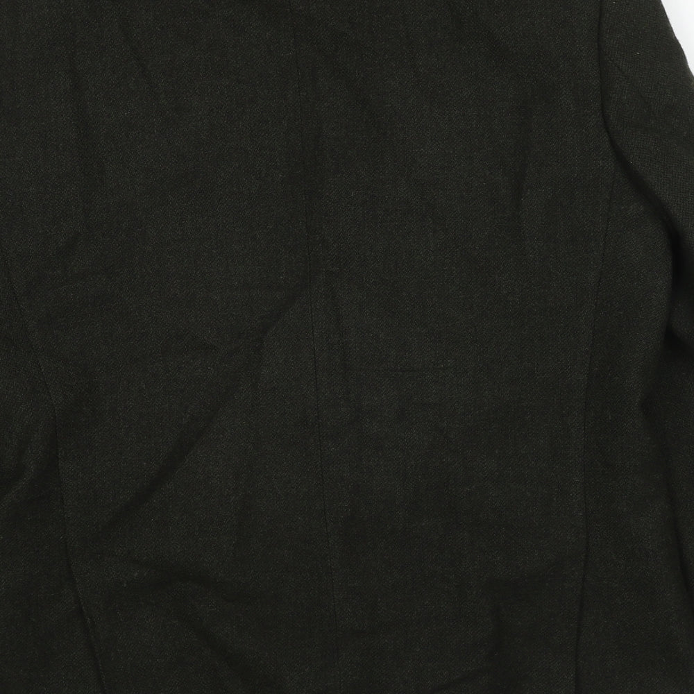 Marks & Spencer Mens Green Wool Jacket Blazer Size 40 Regular