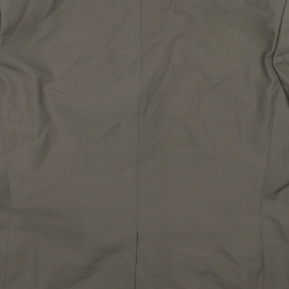 BHS Mens Grey Polyester Jacket Suit Jacket Size 46 Regular