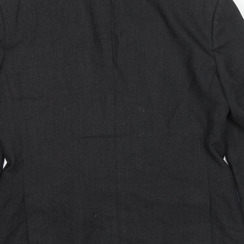 Marks & Spencer Mens Grey Polyester Jacket Suit Jacket Size 38 Regular