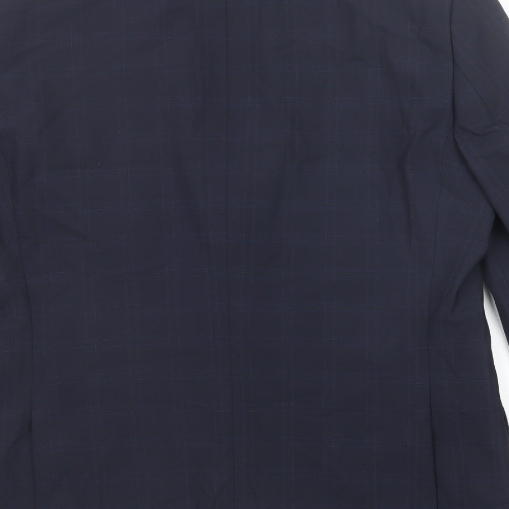 Marks & Spencer Mens Blue Wool Jacket Suit Jacket Size 40 Regular