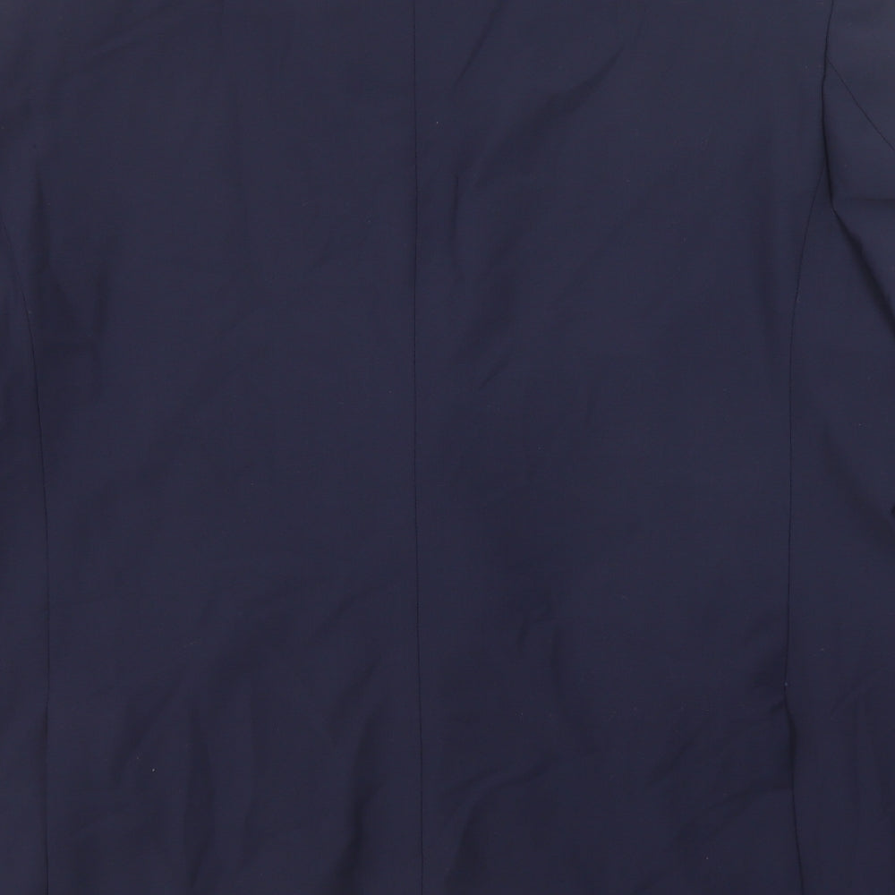Marks & Spencer Mens Blue Polyester Jacket Suit Jacket Size 48 Regular