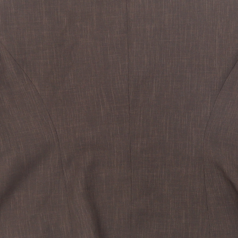Berkertex Womens Brown Jacket Blazer Size 12 Zip
