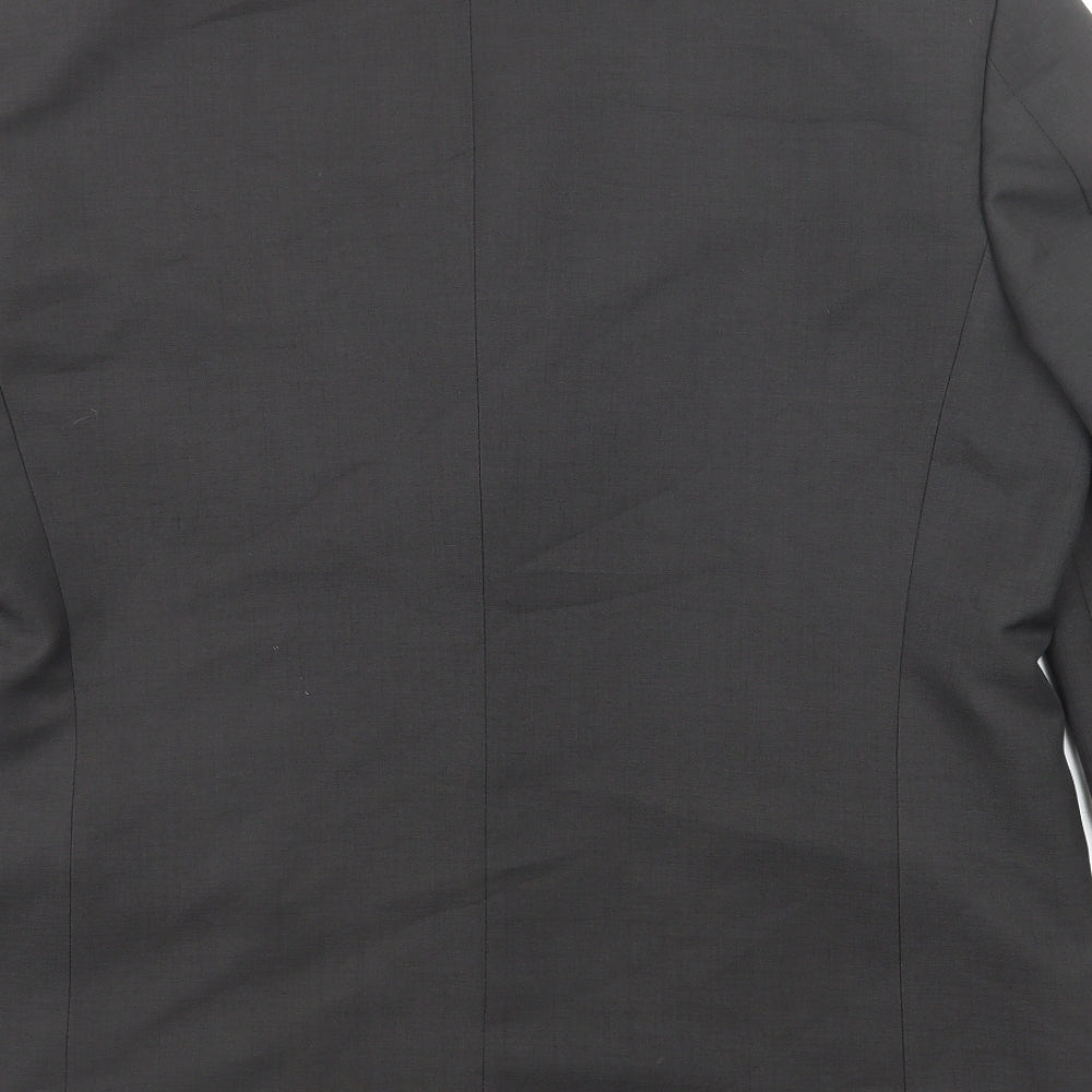 Savatini Mens Black Polyester Jacket Suit Jacket Size 42 Regular