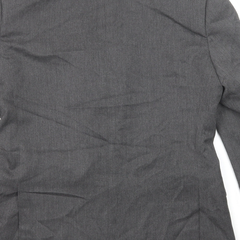Marks & Spencer Mens Grey Polyester Jacket Suit Jacket Size 38 Regular