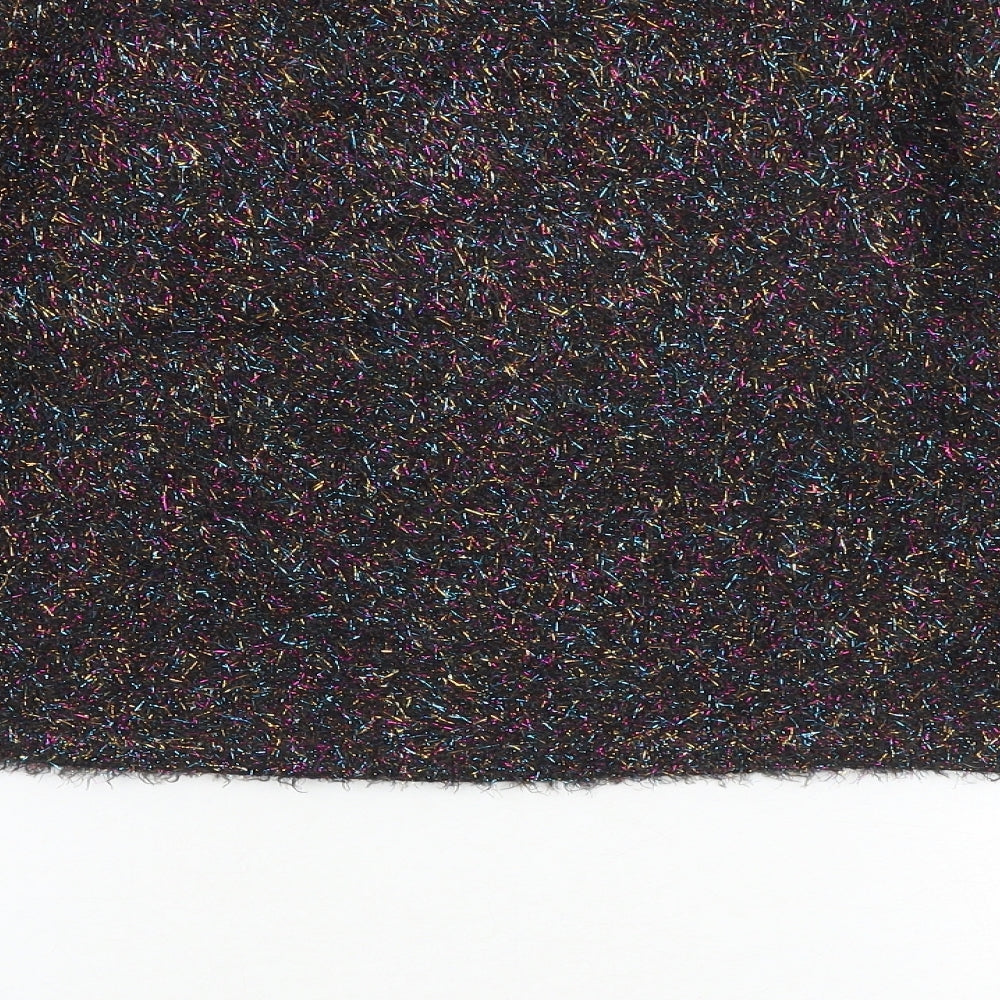 H&M Womens Multicoloured Round Neck Polyester Pullover Jumper Size XS