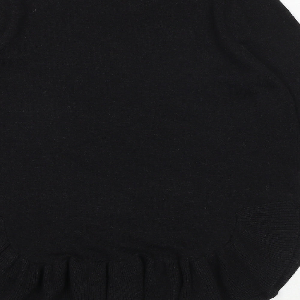 H&M Womens Grey Round Neck Polyester Pullover Jumper Size XS