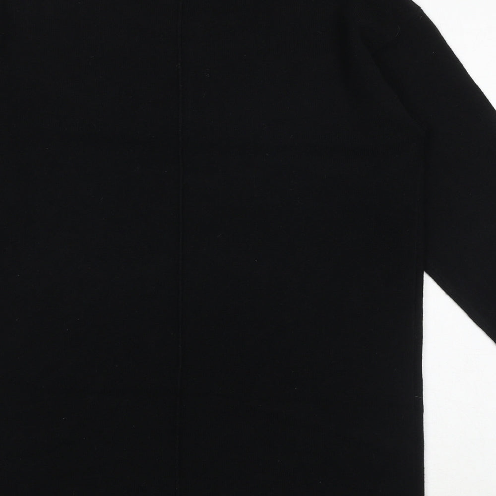 NEXT Womens Black Round Neck Acrylic Pullover Jumper Size XS