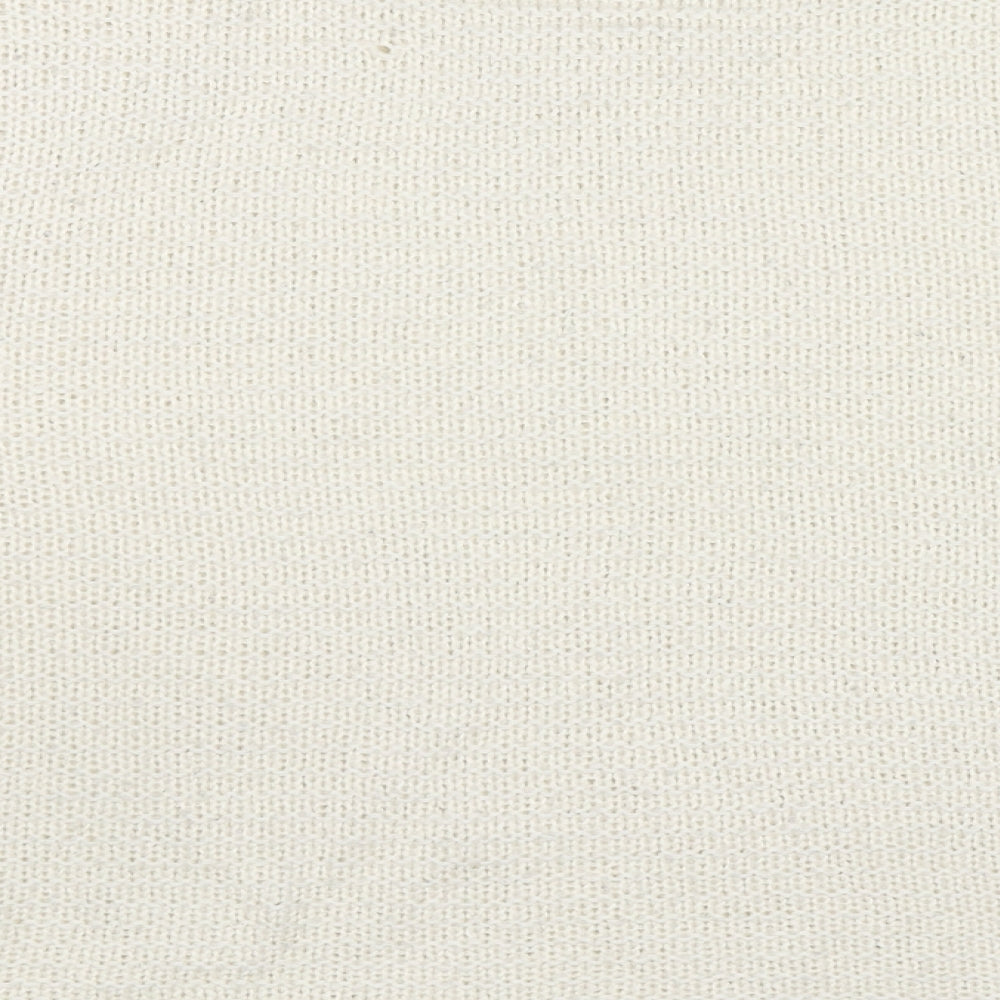 H&M Womens Ivory Round Neck Acrylic Pullover Jumper Size S