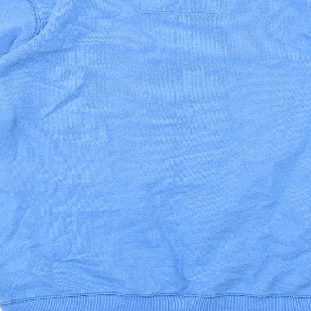 Cinch Womens Blue Cotton Pullover Sweatshirt Size 12 Pullover
