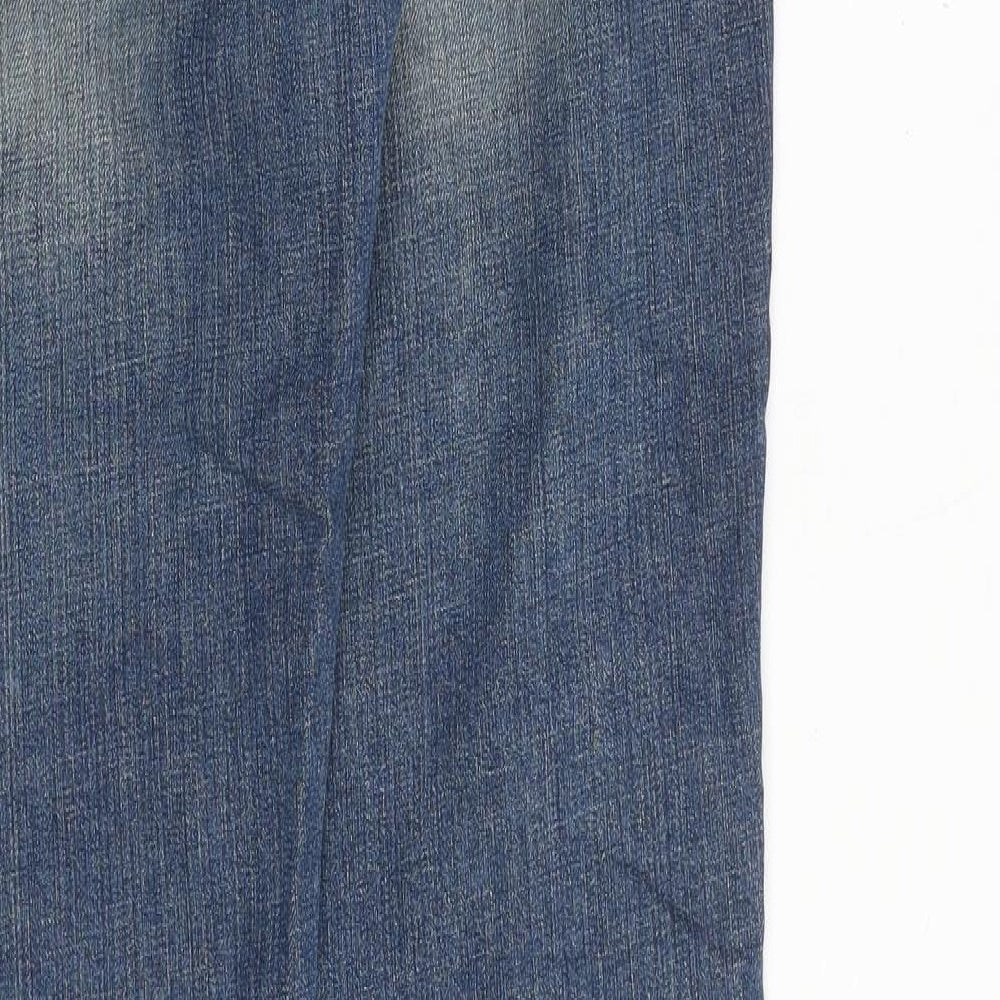H&M Womens Blue Cotton Skinny Jeans Size 30 in Regular Zip