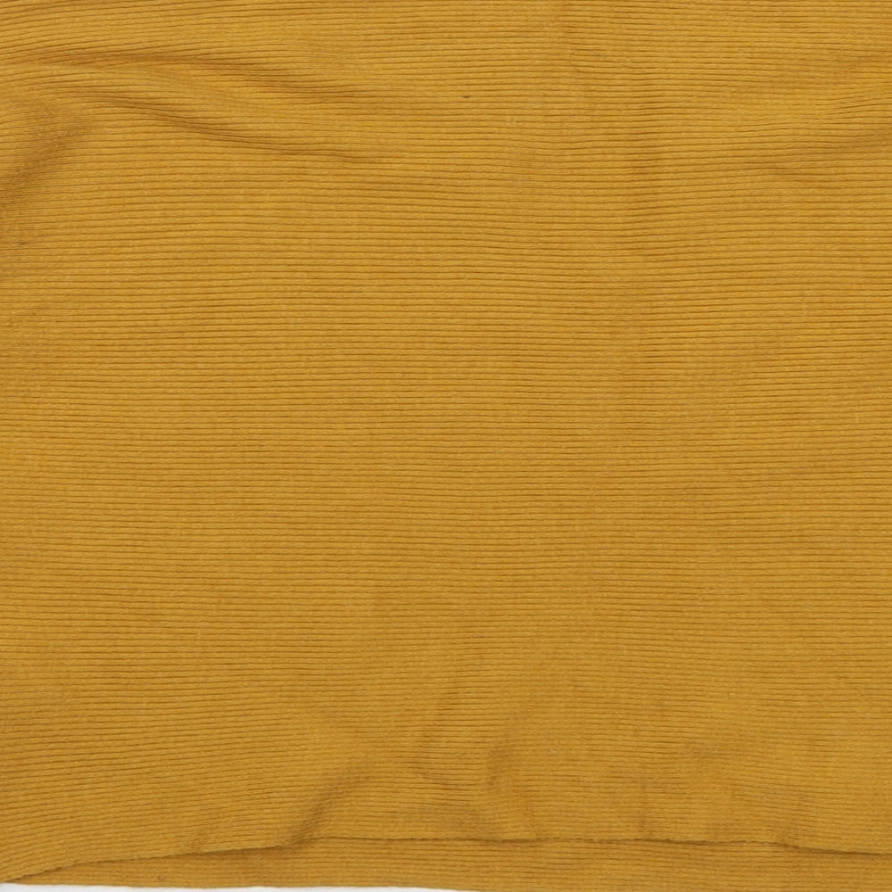 Principles Womens Yellow Boat Neck Viscose Pullover Jumper Size 12