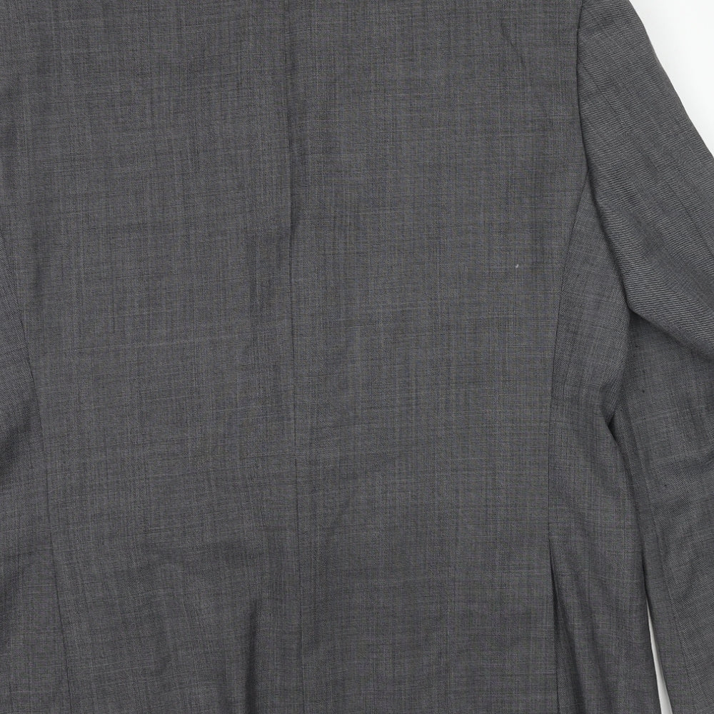 Marks & Spencer Mens Grey Wool Jacket Suit Jacket Size 44 Regular