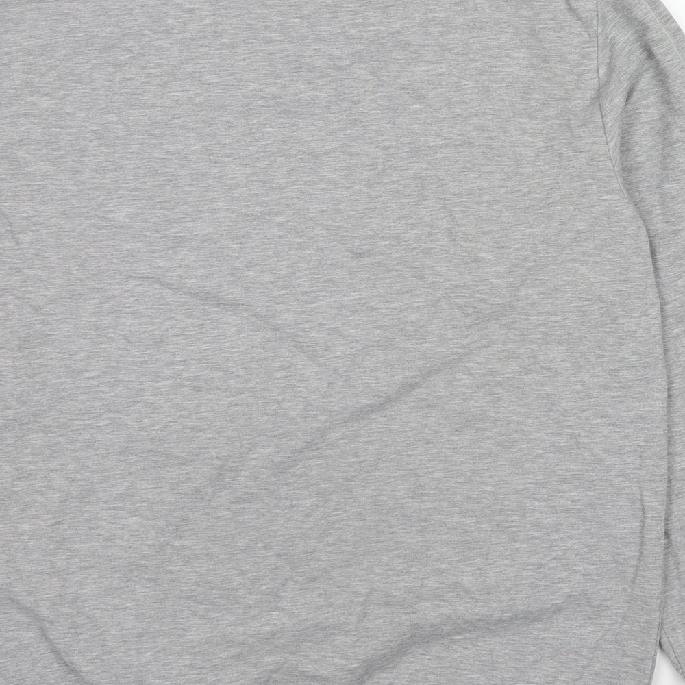 Hann Brooks Womens Grey Cotton Pullover Sweatshirt Size 2XL Pullover