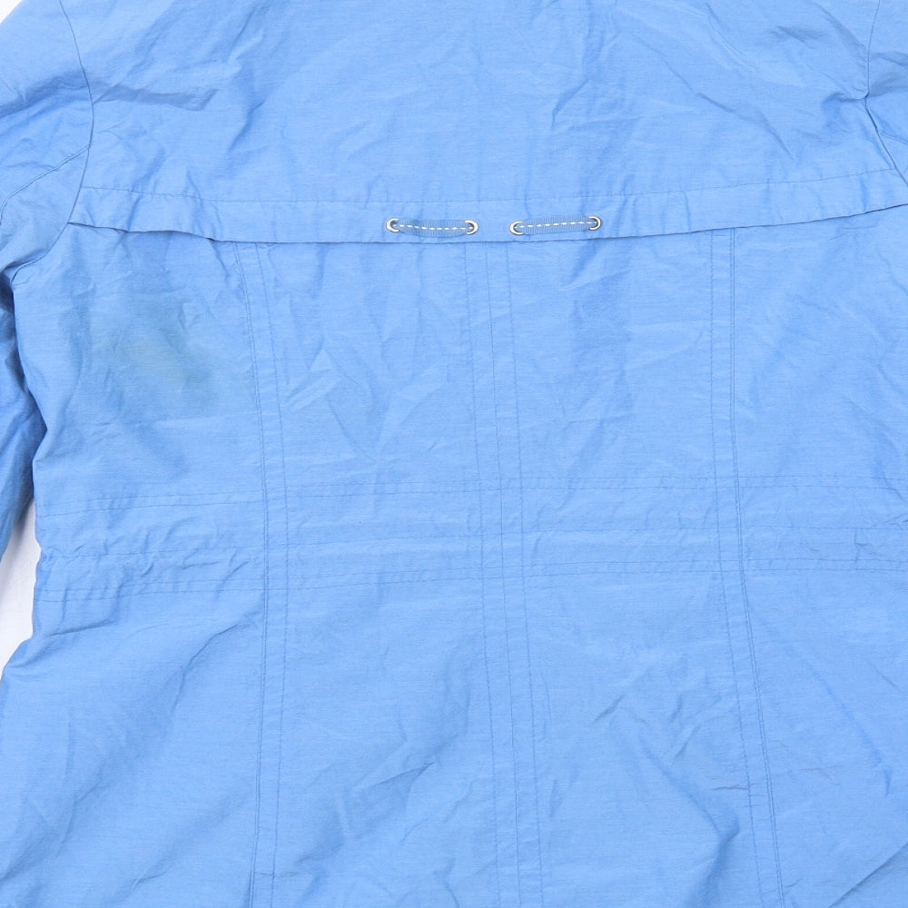 Anna Rose Womens Blue Jacket Size 12 Zip