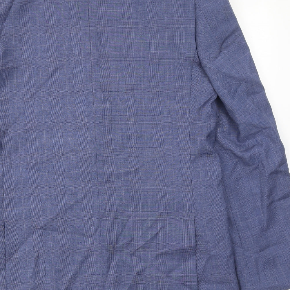 Marks & Spencer Mens Blue Polyester Jacket Suit Jacket Size 40 Regular