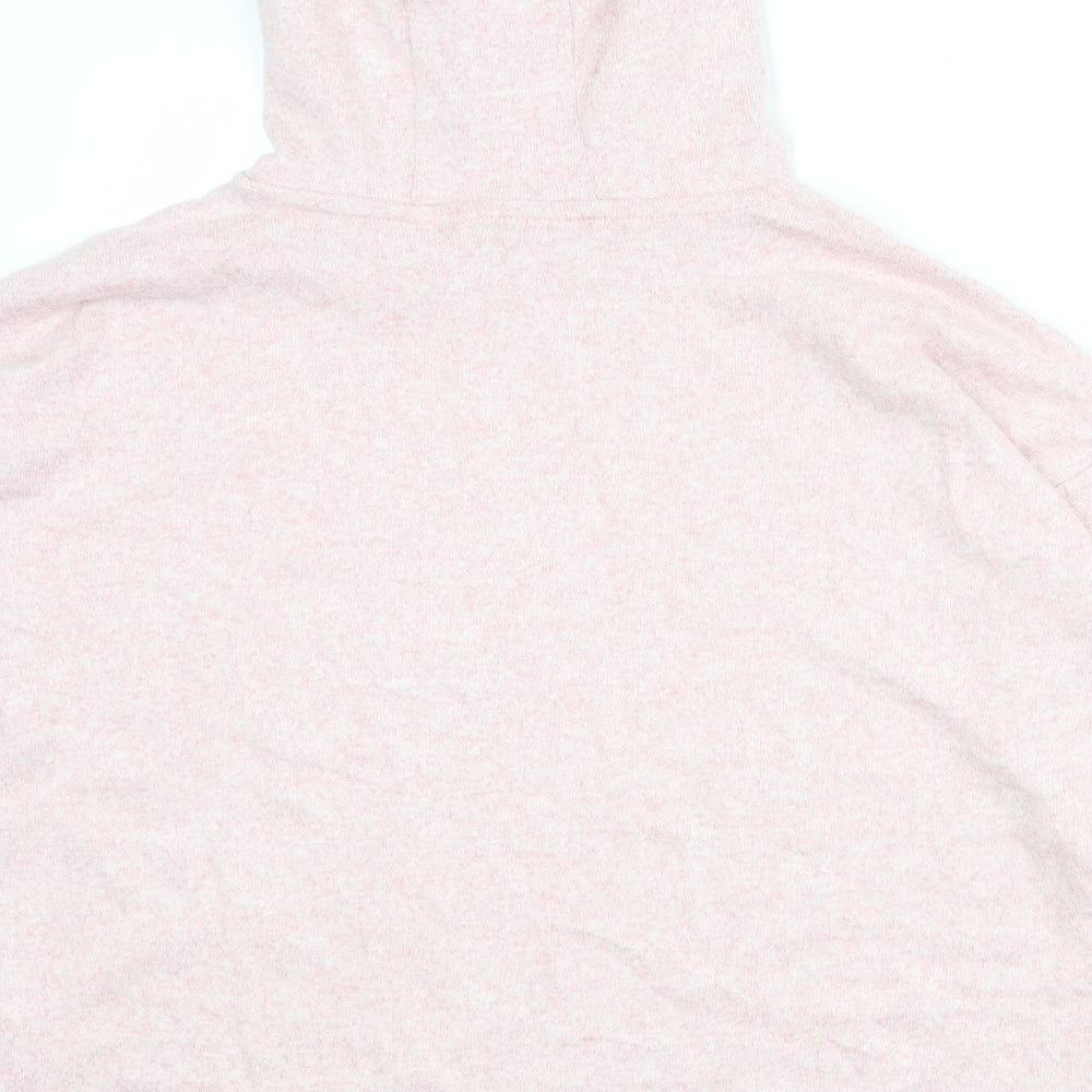 Marks & Spencer Girls Pink Polyester Pullover Hoodie Size 12-13 Years Pullover