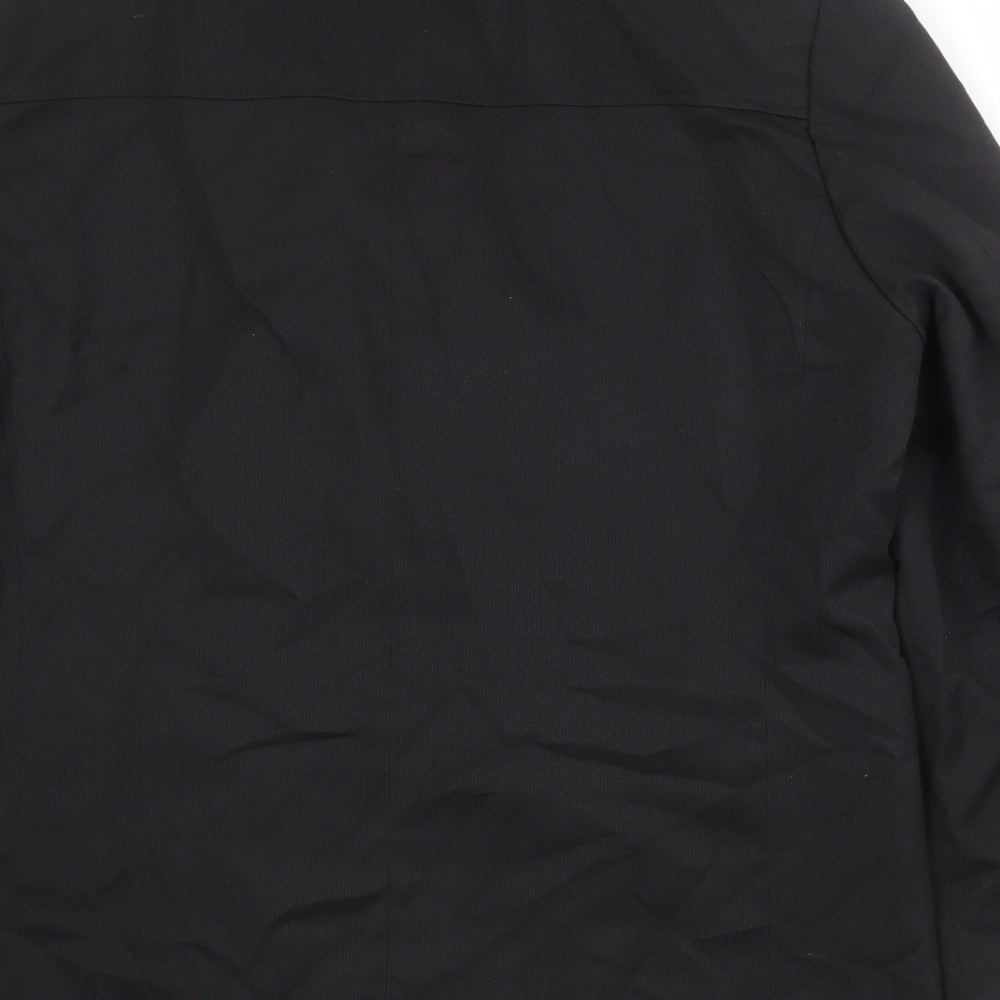 Monitor Mens Black Polyester Jacket Blazer Size 42 Regular