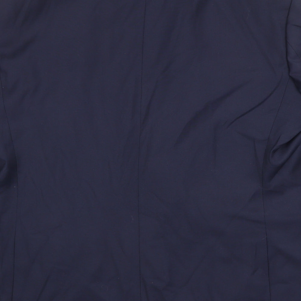 Marks & Spencer Mens Blue Polyester Jacket Suit Jacket Size 44 Regular