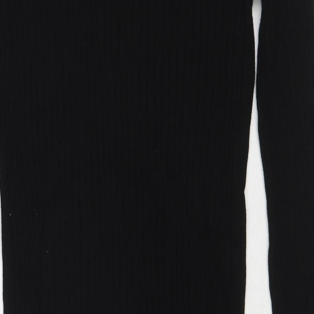 Marks & Spencer Womens Black Round Neck Viscose Pullover Jumper Size 8