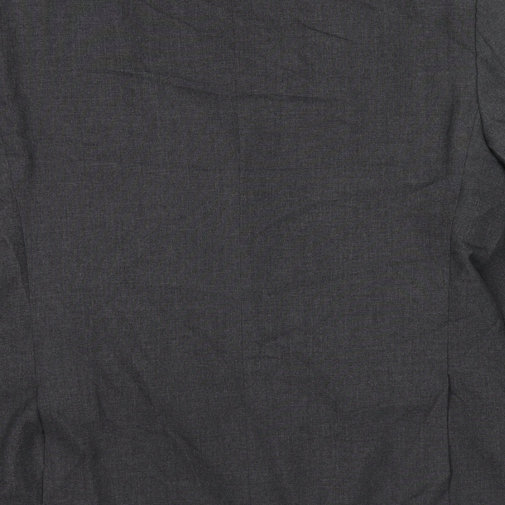 Marks & Spencer Mens Grey Polyester Jacket Suit Jacket Size 42 Regular