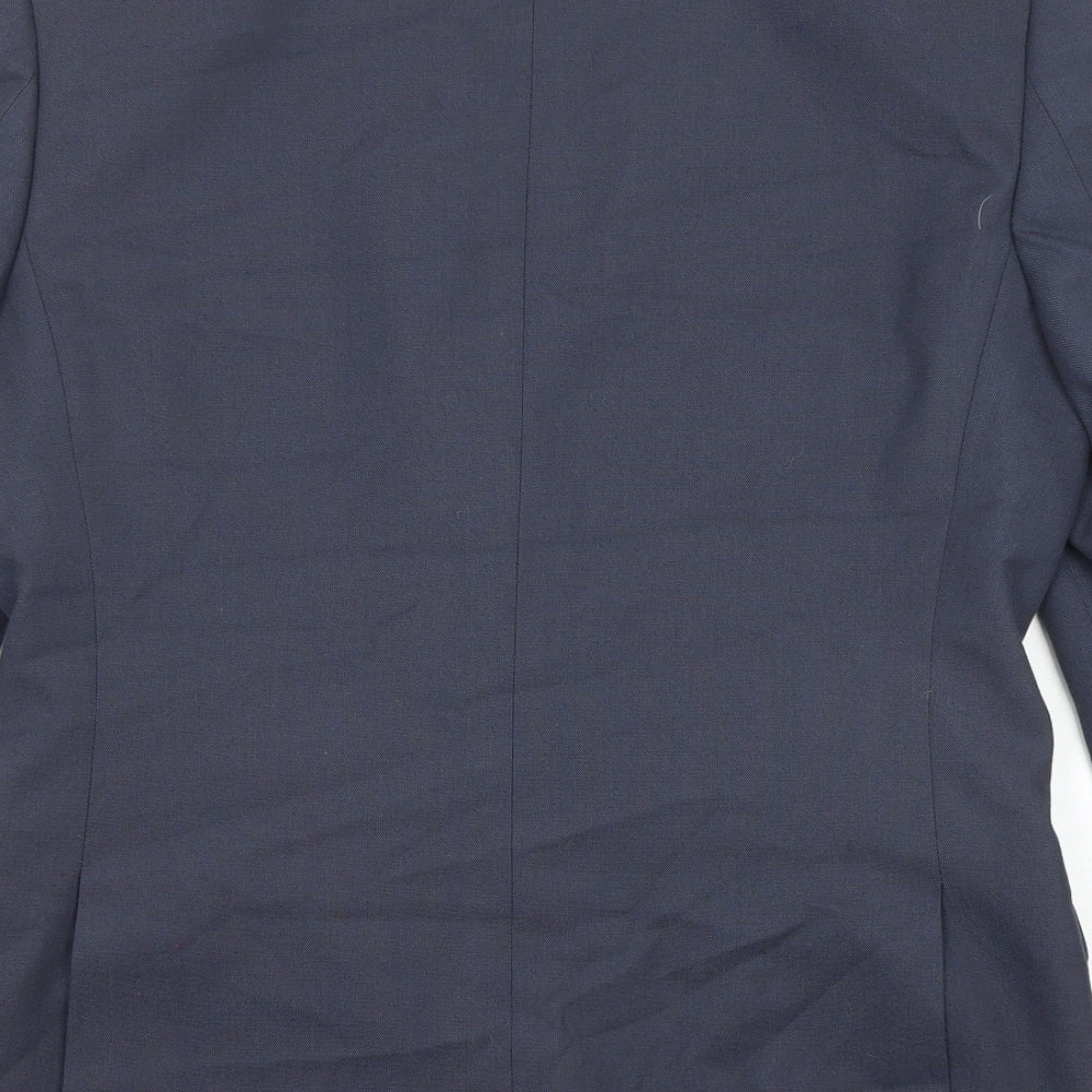 River Island Mens Blue Polyester Jacket Suit Jacket Size 38 Regular