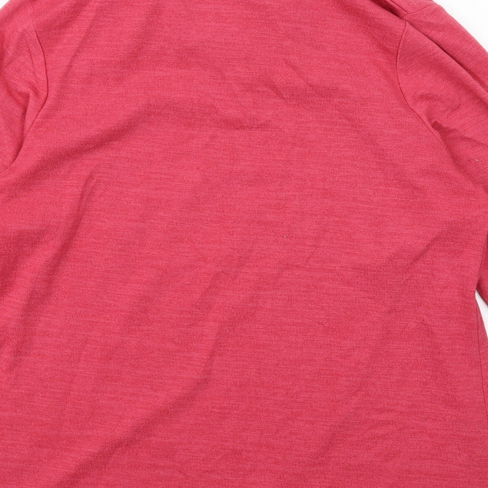 TIGI Womens Pink Roll Neck Polyester Pullover Jumper Size 14