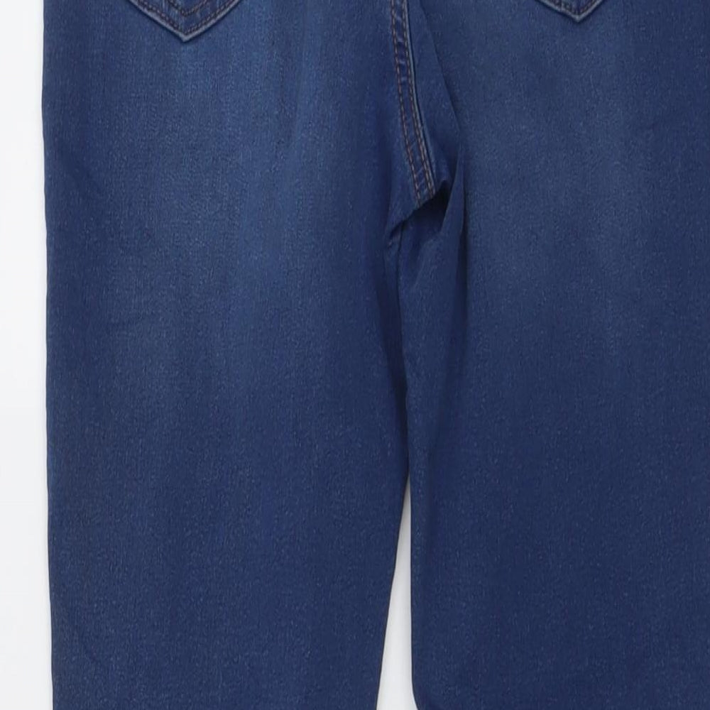 Marks & Spencer Womens Blue Cotton Jegging Jeans Size 8 L26 in Regular