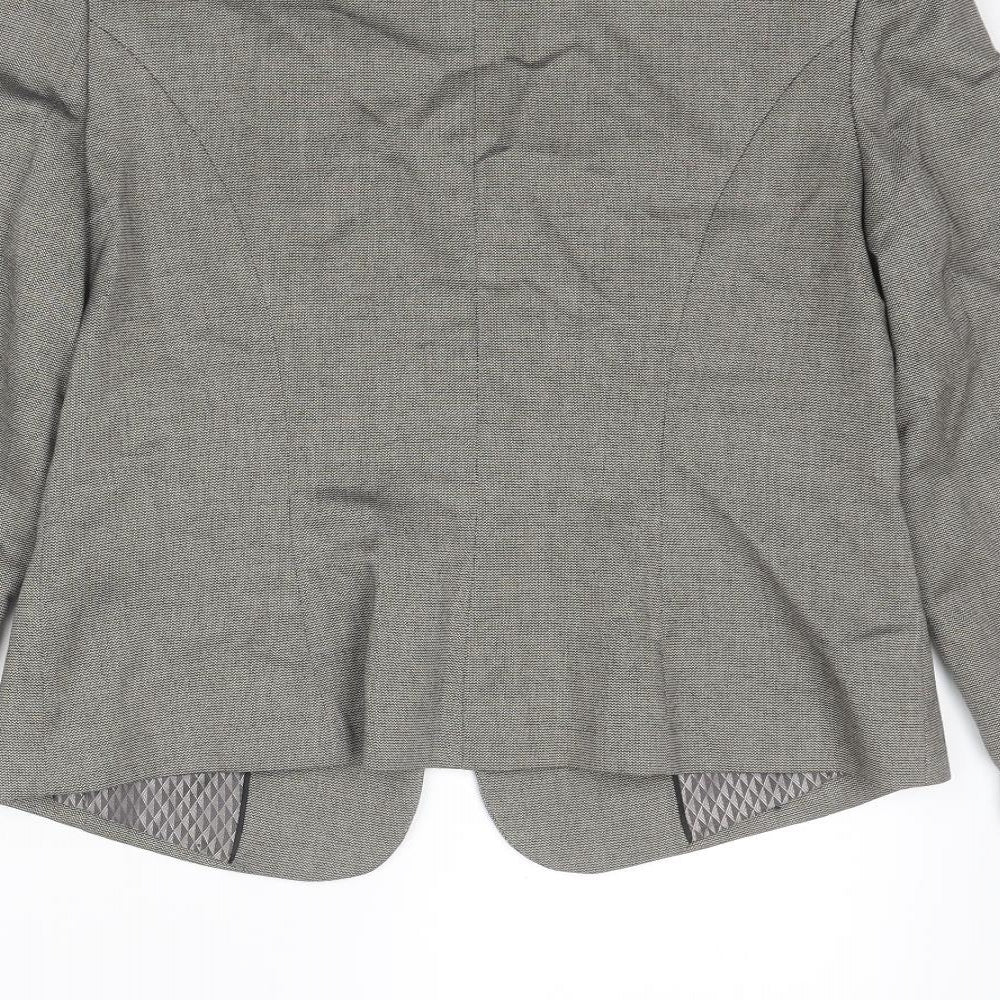 NEXT Womens Grey Jacket Blazer Size 14 Button