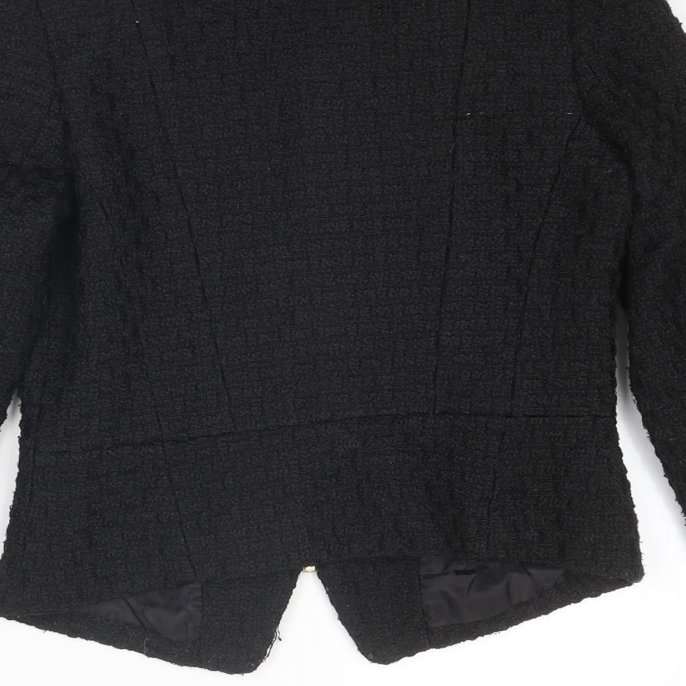 Cubus Womens Black Jacket Size 6 Zip