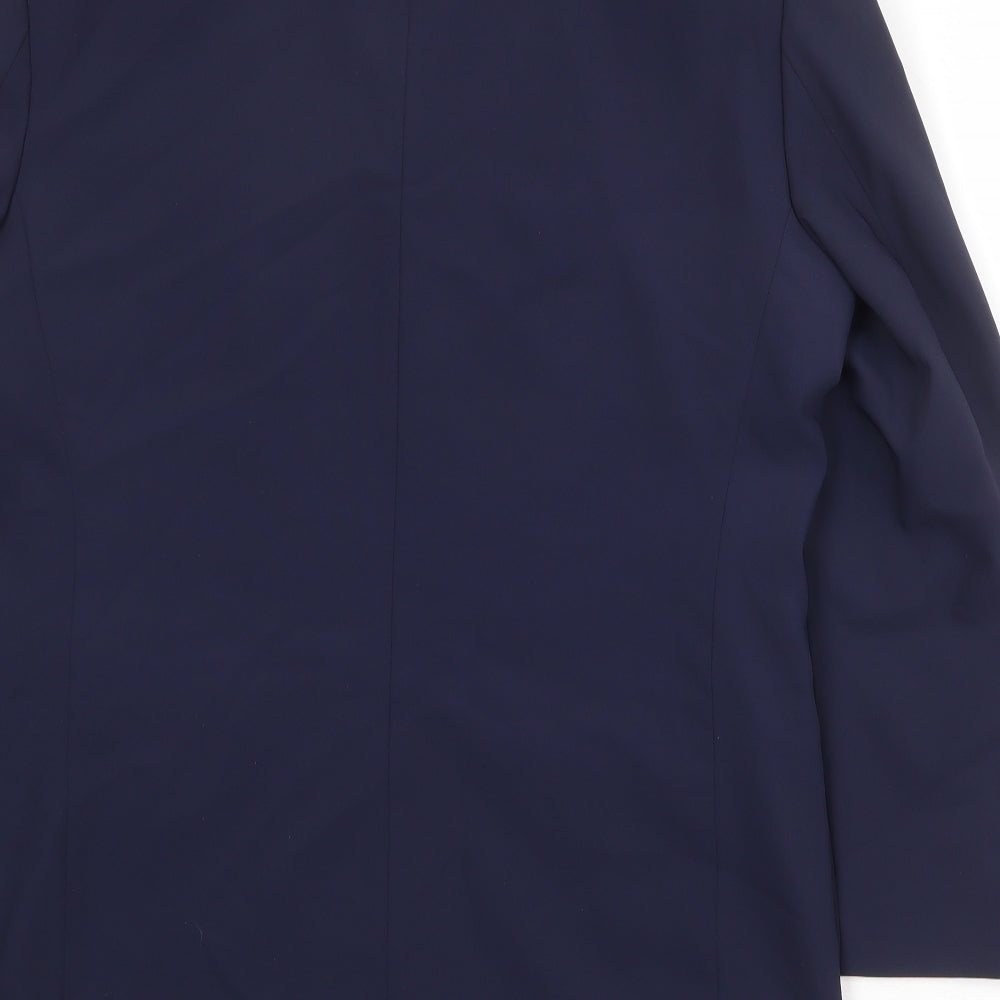 Blackberrys Mens Blue Polyester Jacket Suit Jacket Size 38 Regular