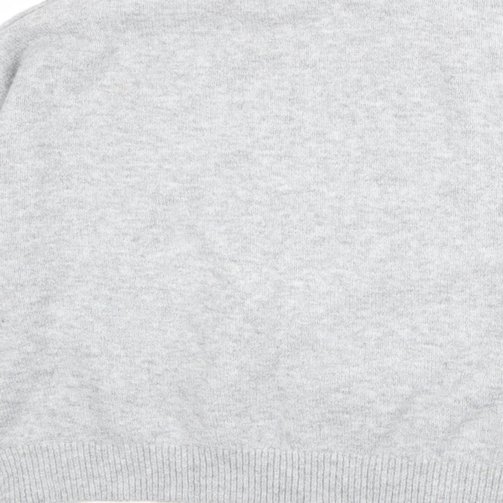 H&M Womens Grey High Neck Polyester Pullover Jumper Size M