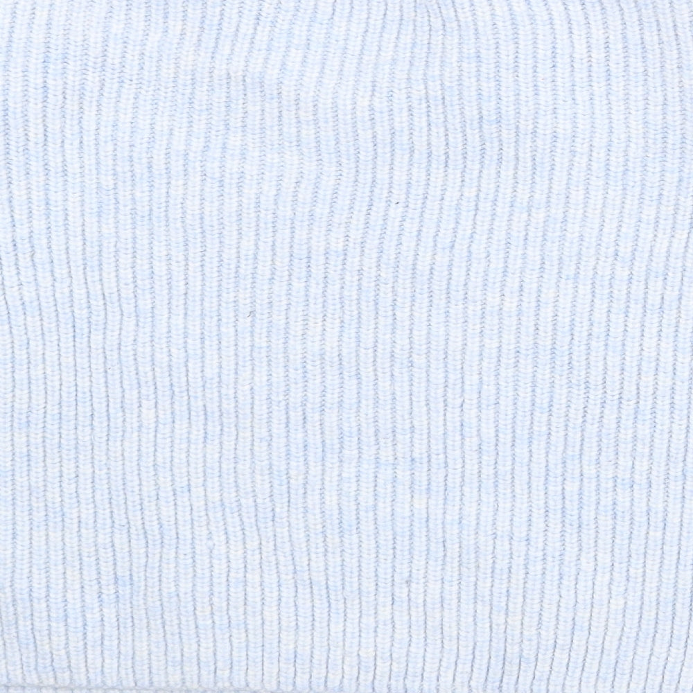 Zara Womens Blue Round Neck Acrylic Pullover Jumper Size M