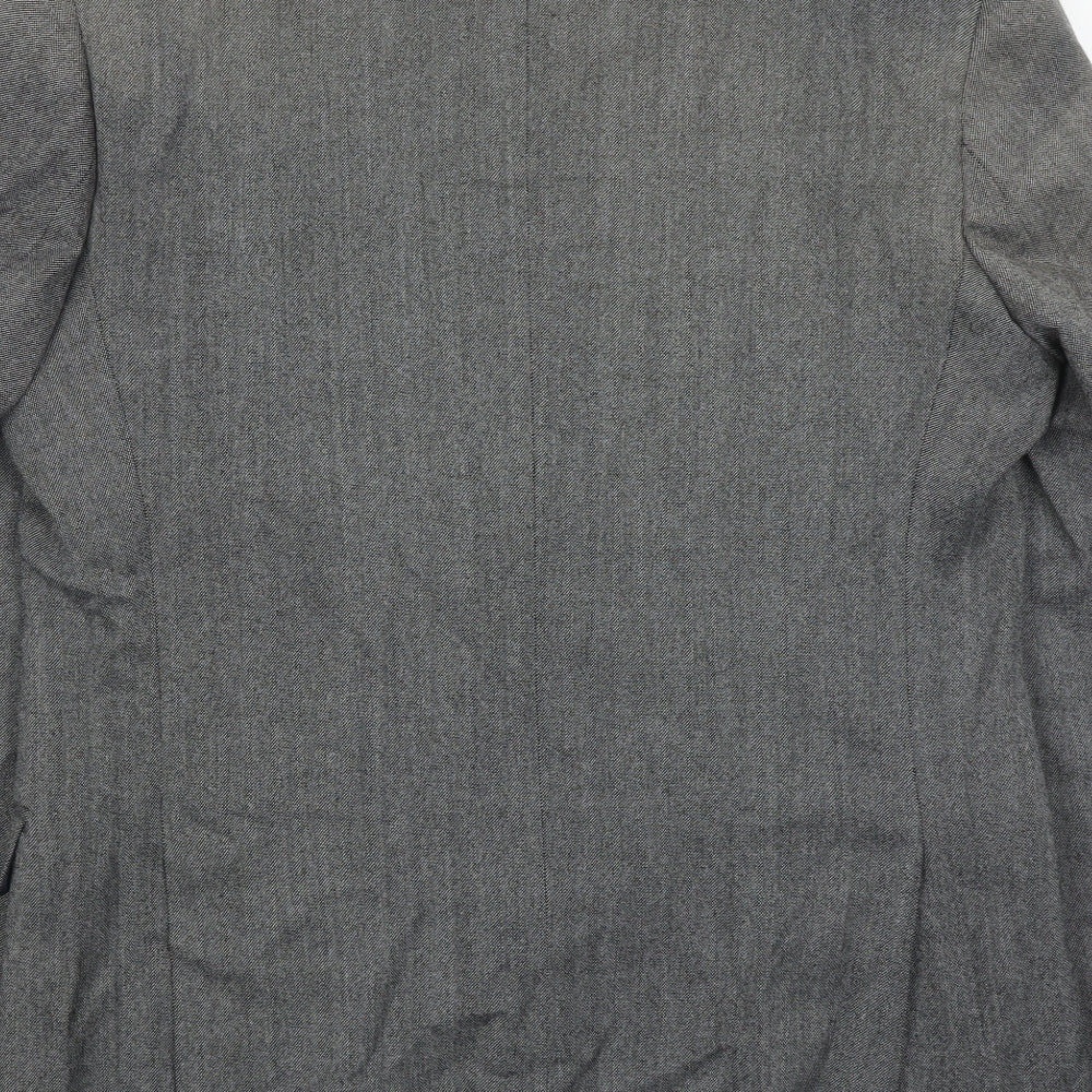 Marks & Spencer Mens Grey Wool Jacket Suit Jacket Size 42 Regular