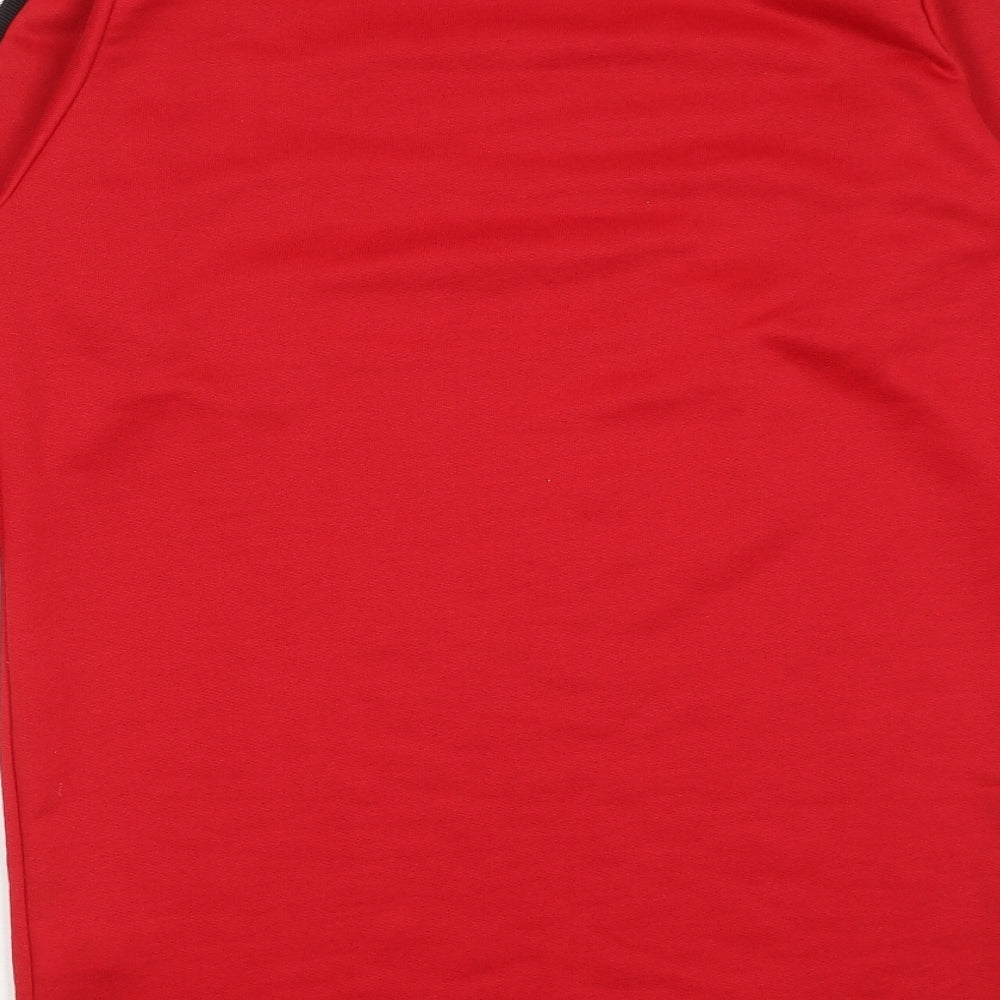 I SAW IT FIRST Womens Red Polyester Jumper Dress Size 6 Crew Neck Pullover - Side Stripe Detail