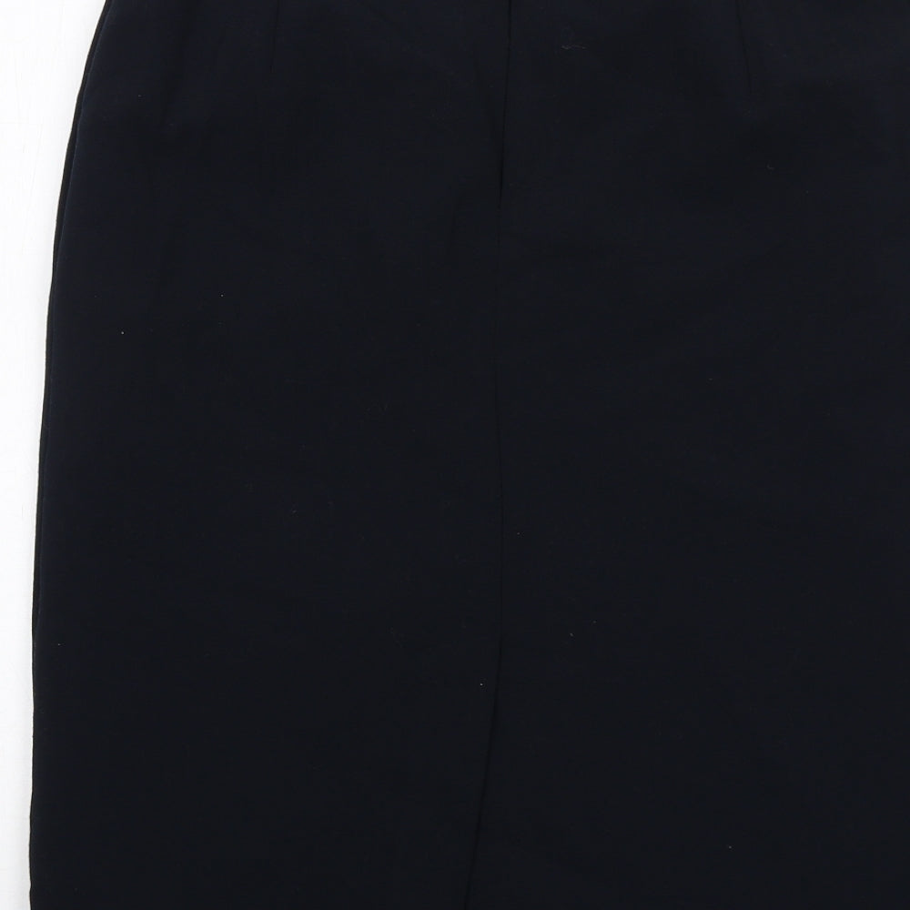 Klass Womens Blue Viscose Straight & Pencil Skirt Size 12 Zip