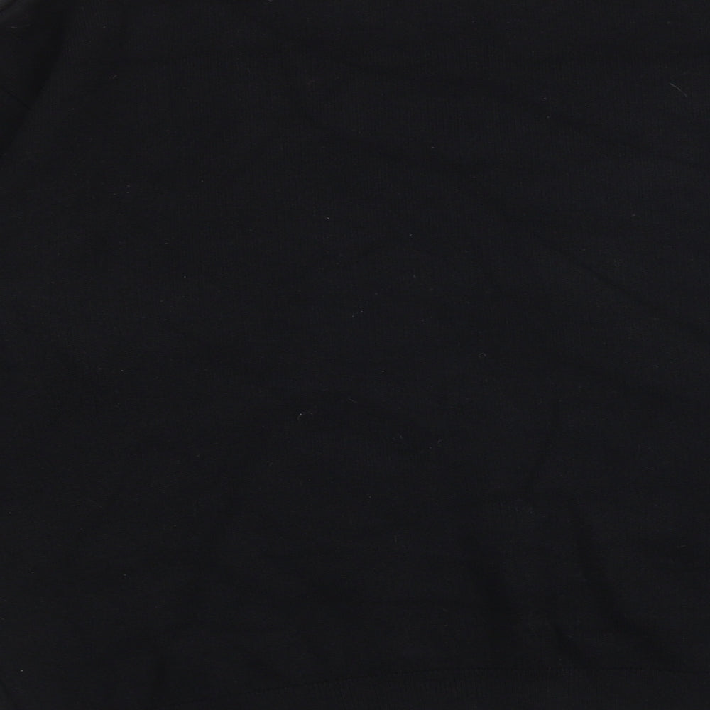 Marks & Spencer Womens Black Round Neck Viscose Pullover Jumper Size M