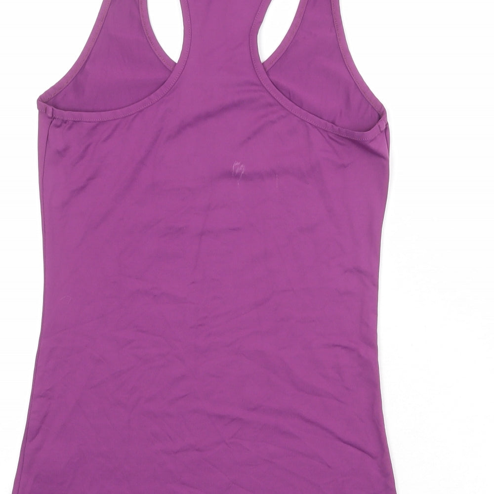 Denchi Womens Purple Polyester Pullover Tank Size S Scoop Neck Pullover