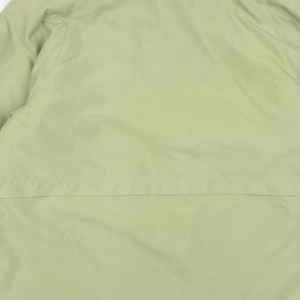 Marks & Spencer Womens Green Overcoat Coat Size 10 Button