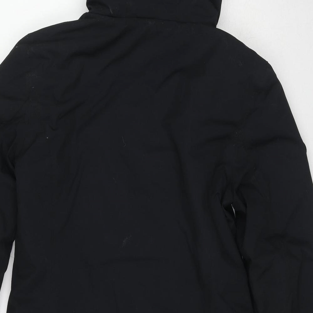 KangaROOS Womens Black Windbreaker Jacket Size 10 Zip