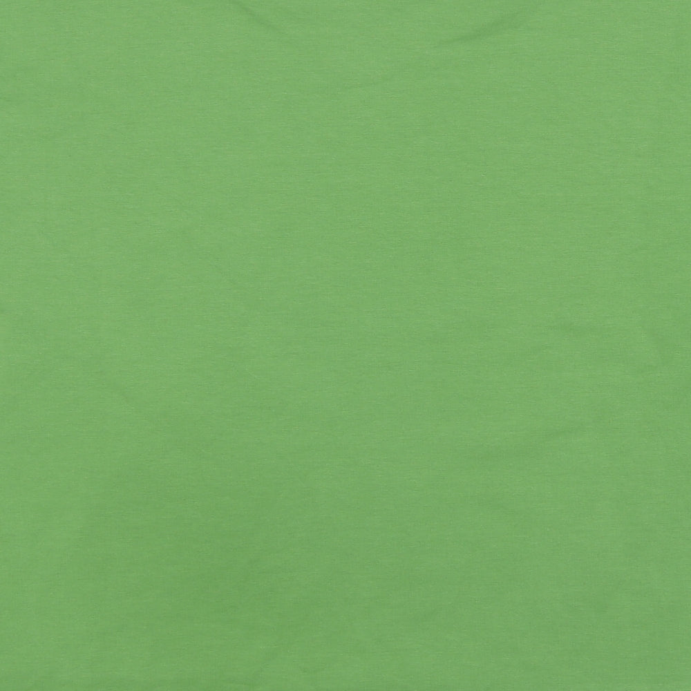Dreamo Womens Green Cotton Pullover Sweatshirt Size S Pullover - Side zip detail