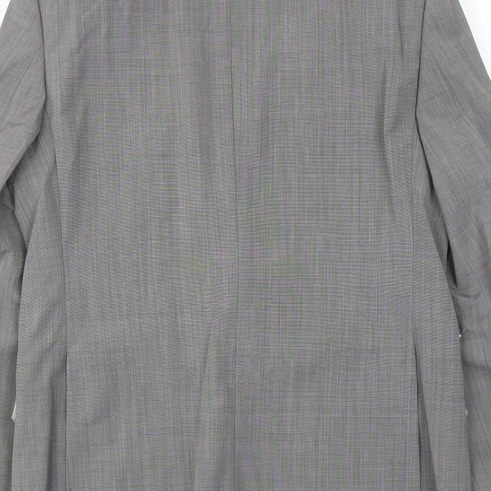 French Connection Mens Grey Wool Jacket Suit Jacket Size 38 Regular