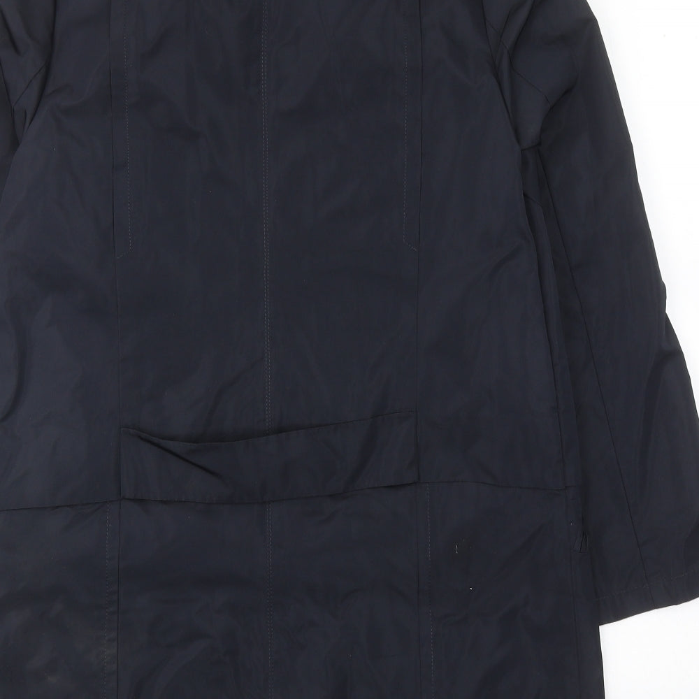 Kenneth Lady Womens Blue Overcoat Coat Size 10 Button