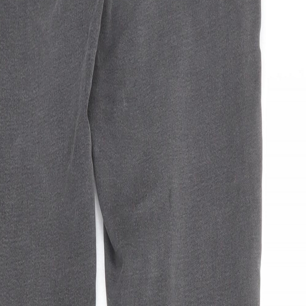 Marks & Spencer Womens Grey Cotton Skinny Jeans Size 8 Regular Zip