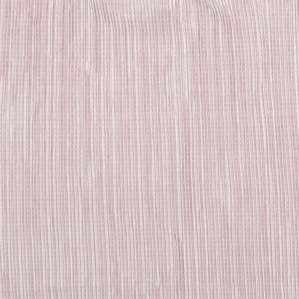 ASOS Womens Pink Geometric Polyester Basic Blouse Size 8 Round Neck
