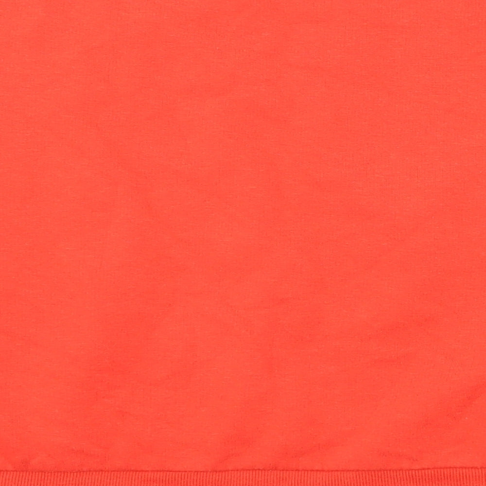 Zara Womens Red Cotton Pullover Sweatshirt Size S Pullover